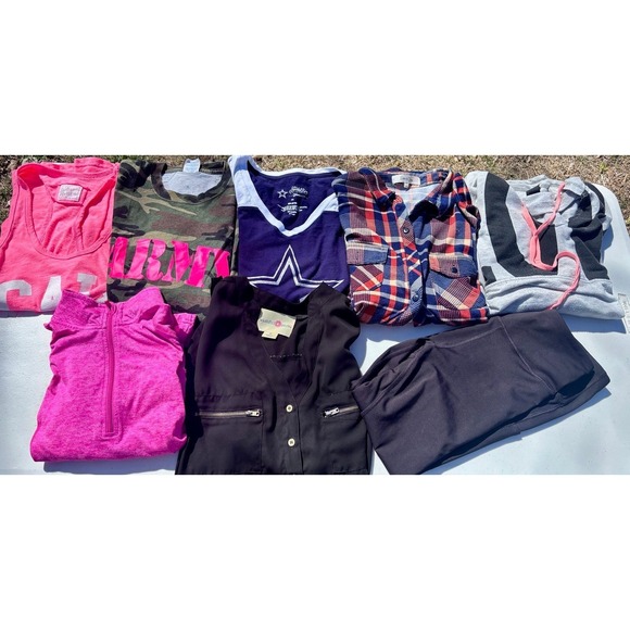 Custom Variety Pack Tops - Lot of women's Medium T-shirts, button downs, hoodies, tank top & leggings